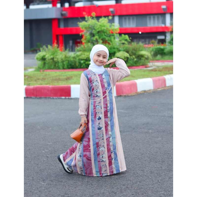 Sanlia-Gamis anak rayon twill premium
