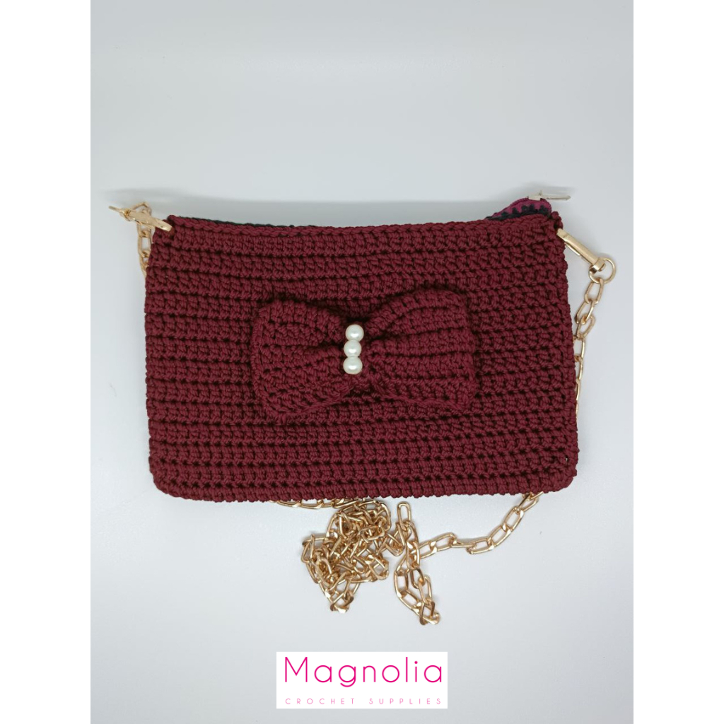 Tas wanita rajut selempang K1220 / tas wanita hangout / tas pesta / handmade crochet