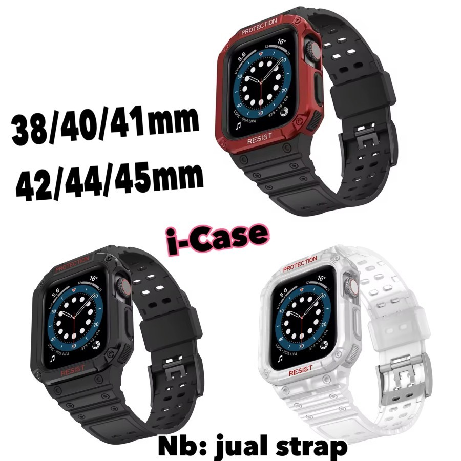 iWatch Bumper Plus Case Protection Strap 38/40/41/42/44/45 mm Series Watch 1,2,3,4,5,6,7,8,9 SE