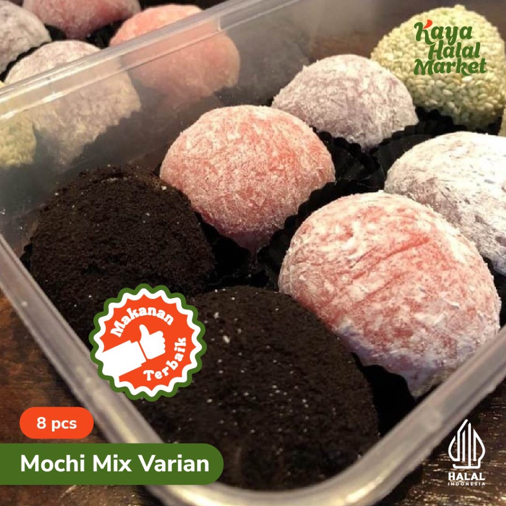 

Mochi Frozen Mix Varian 8 pcs Kaya Halal Market