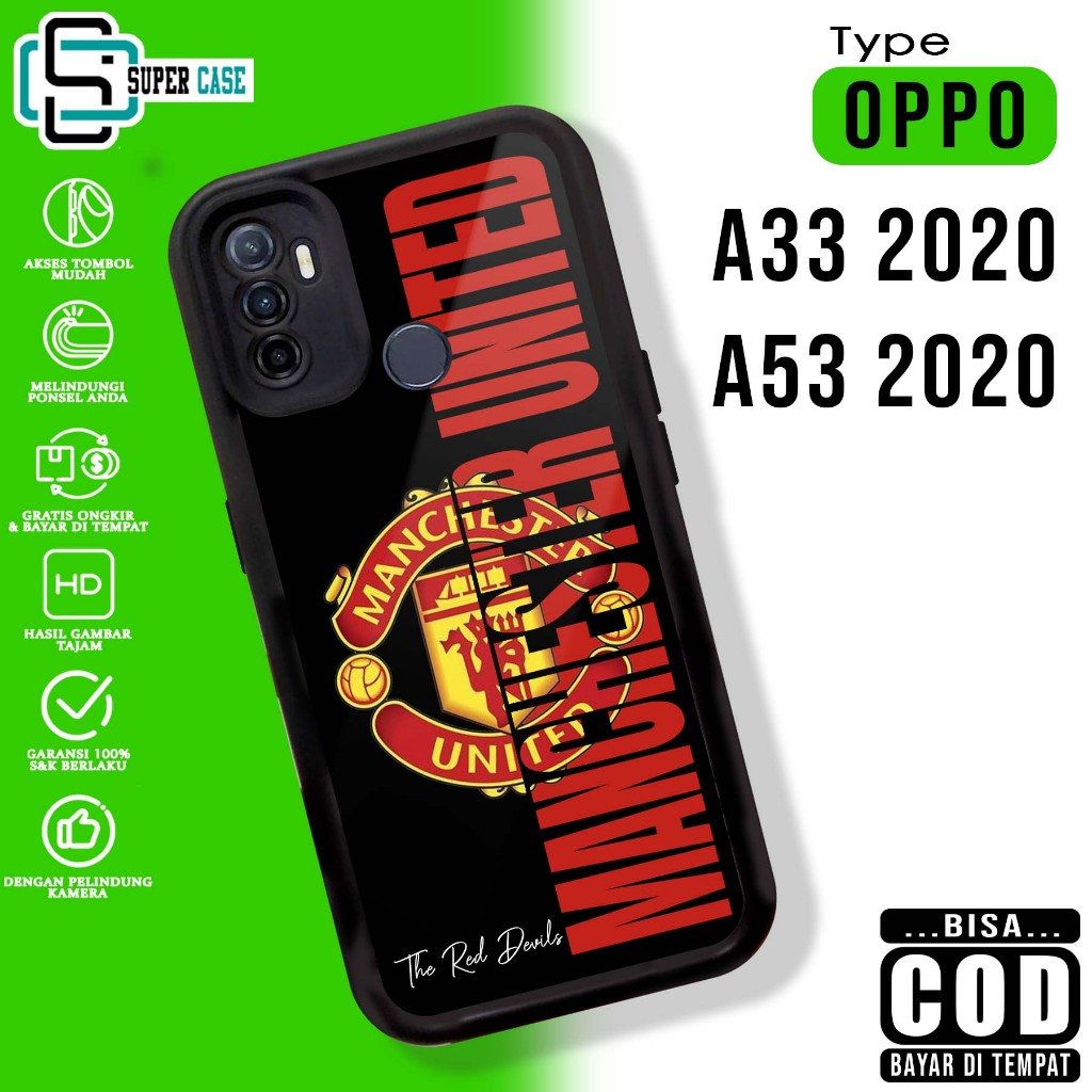 Case Hp For OPPO A53 2020 A33 2020 FTB SoftCase Glossy casing Handphone Silikon Glass