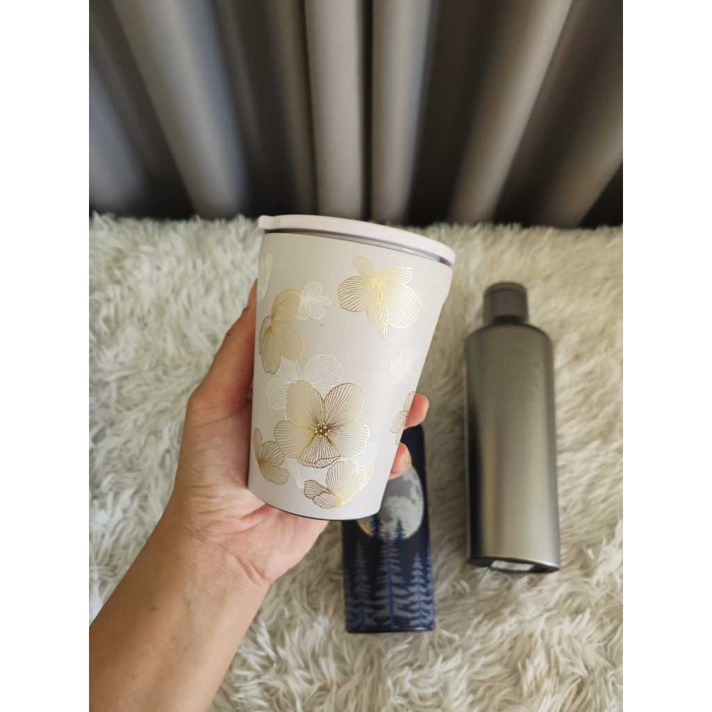 Starbucks Corkcicle Tumbler Stainless Steel Canteen Waterbottle Cup Mug Corkcicle Sakura Spring Cher