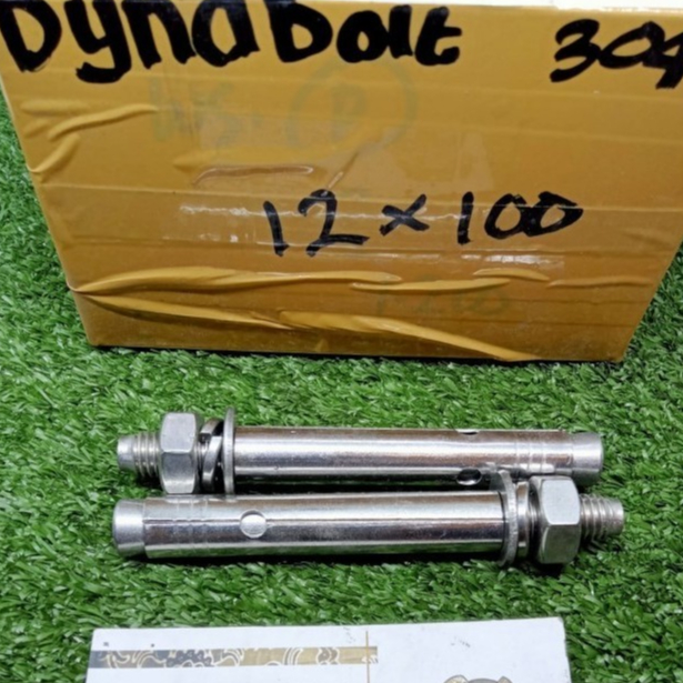 Dynabolt SS304 M12X100 /Baut Beton/Dinabol SS304 M12X100/Dinabolt