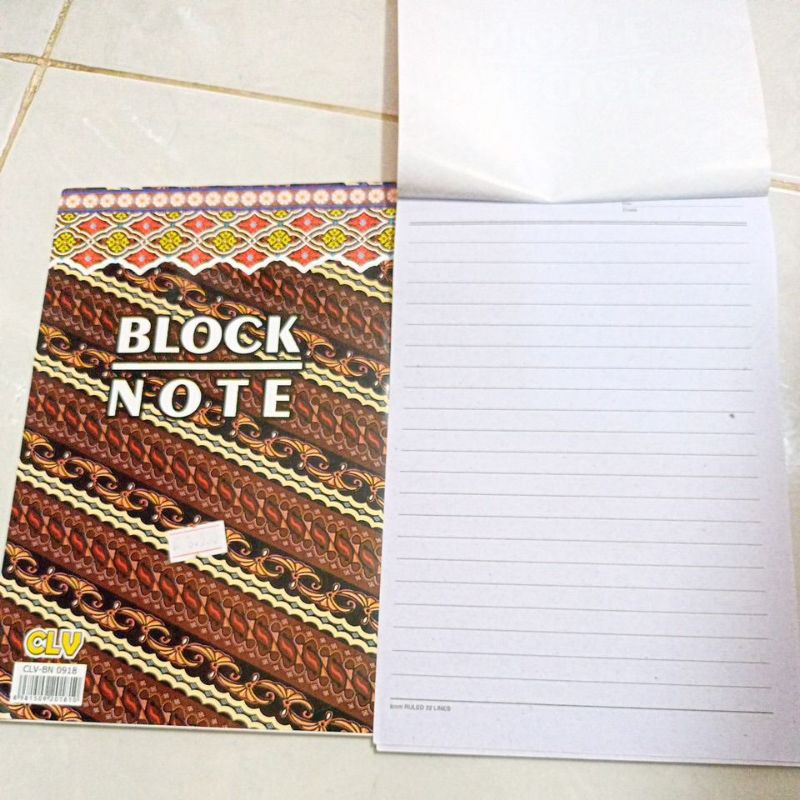 

BLOCK NOTE BERGARIS