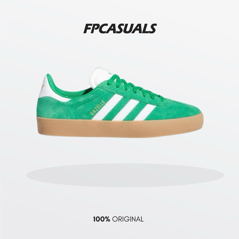 Adidas GAZELLE ADV Green Cloud White Gold Metallic BNIB ORIGINAL Resmi JH5247