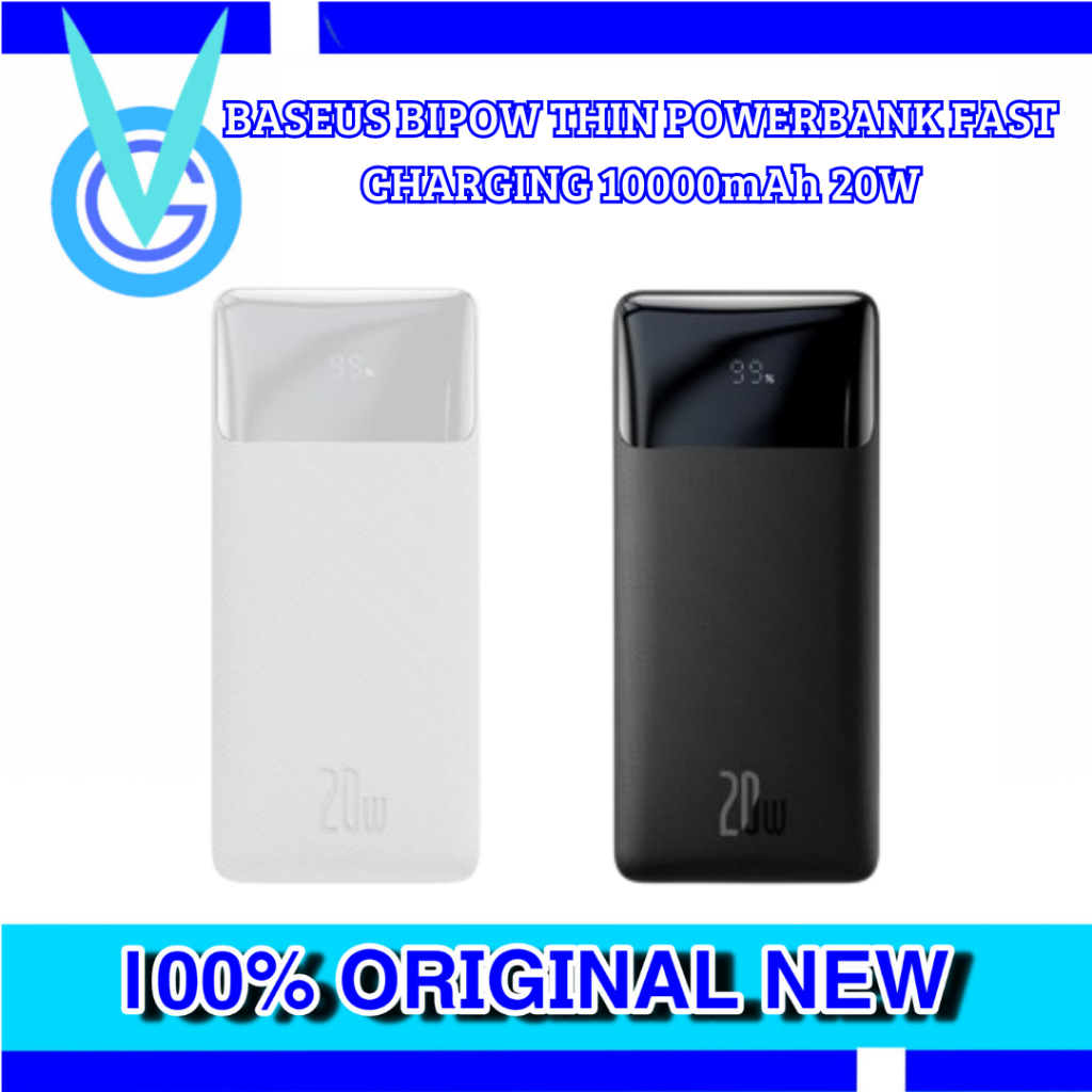 BASEUS BIPOW THIN POWERBANK FAST CHARGING 10000mAh 20W