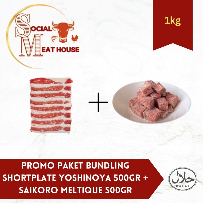 

PROMO PAKETT!!!!! Shortplate Yoshinoya 500gr + Saikoro Meltique 500gr ONLY 140K