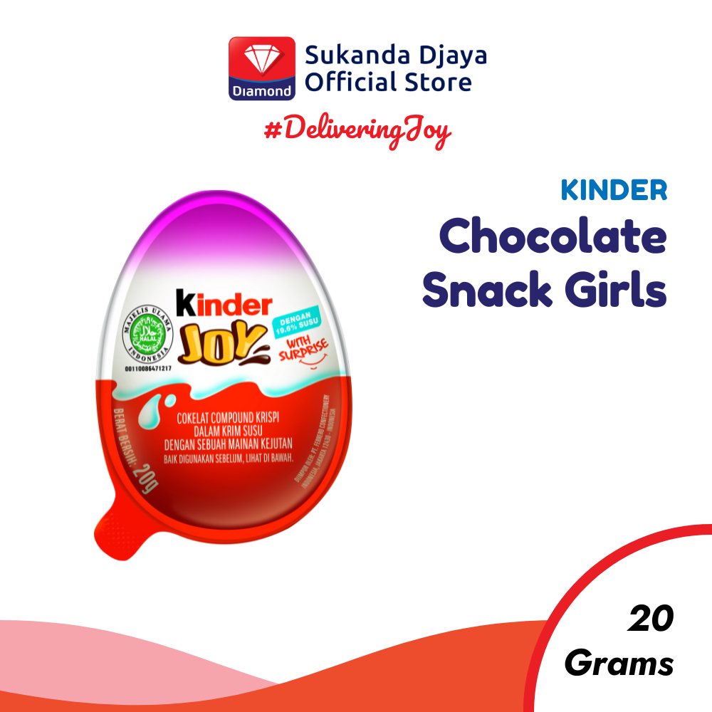 

Kinder Joy Girls Chocolate Snack 20 Gr