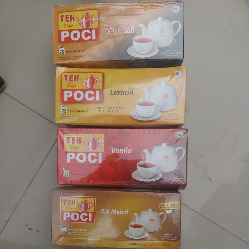 

Teh Poci Celup Isi 25 Kantong Lemon Melati Vanila Asli