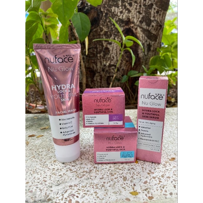 Nuface Nu Glow Hydra Lock & Youth Skin | Paket Pencerah