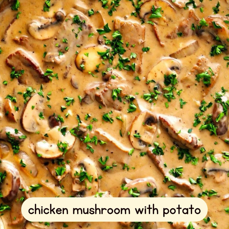 

KIRIM INSTAN chicken mushroom with potato (frozen)