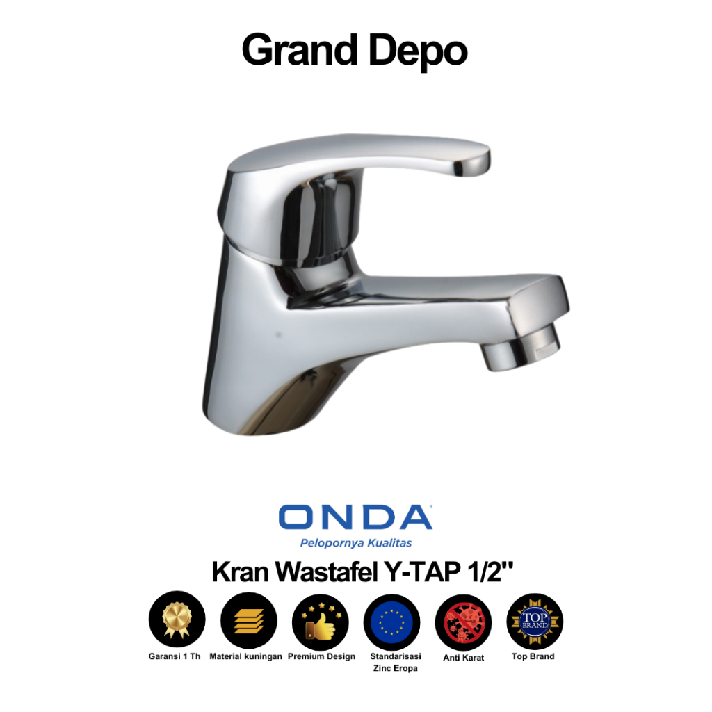 Onda Kran Wastafel Y TAP 1/2" / Kran Wastafel Onda / Kran Air Onda