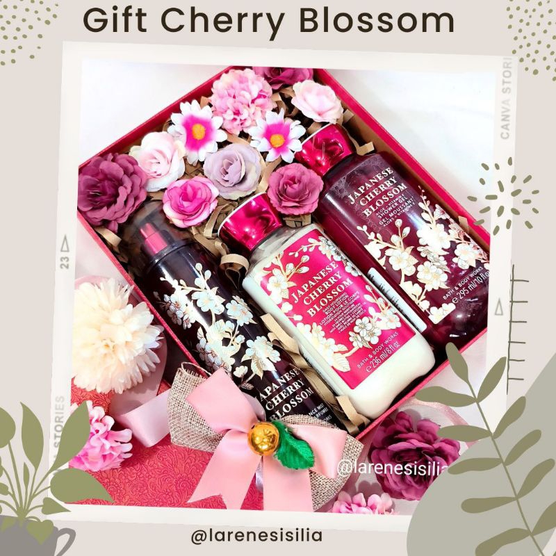 

Bath & Body Works - HAMPERS Seserahan ❤ GIFT SET Japanese Cherry Blossom