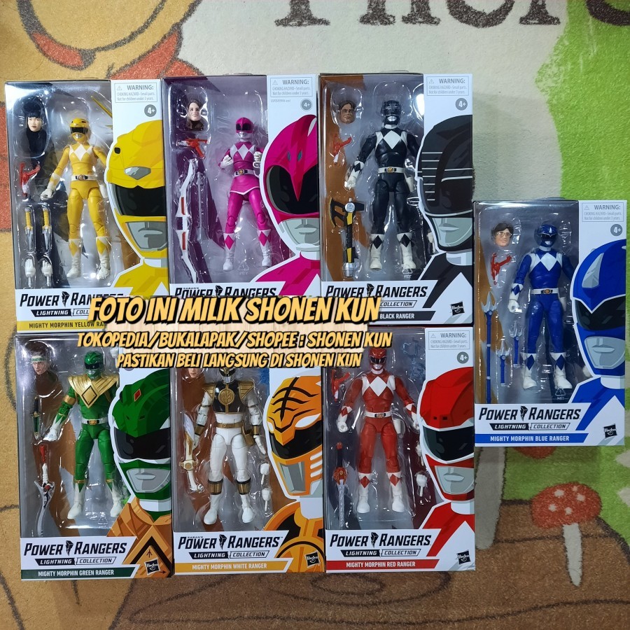 LIGHTNING COLLECTION SET RANGER MMPR MAINAN POWER RANGERS ORIGINAL