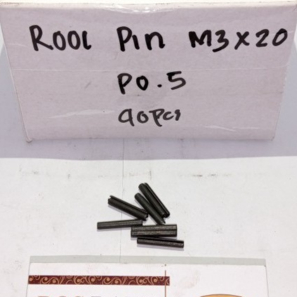 ROOL PIN BAJA - PIN BELAH - SPRING ROLL PIN - DOWEL PINS SELLOCK M3X20 P0.5