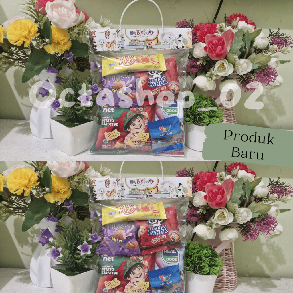 

Paket snack ulang tahun/Hampers Snack/Gift snack