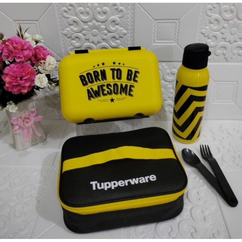 At Lunch Box/At lunch box Tupperware/lunch box Tupperware/bekal Tupperware/kiddie lunch set