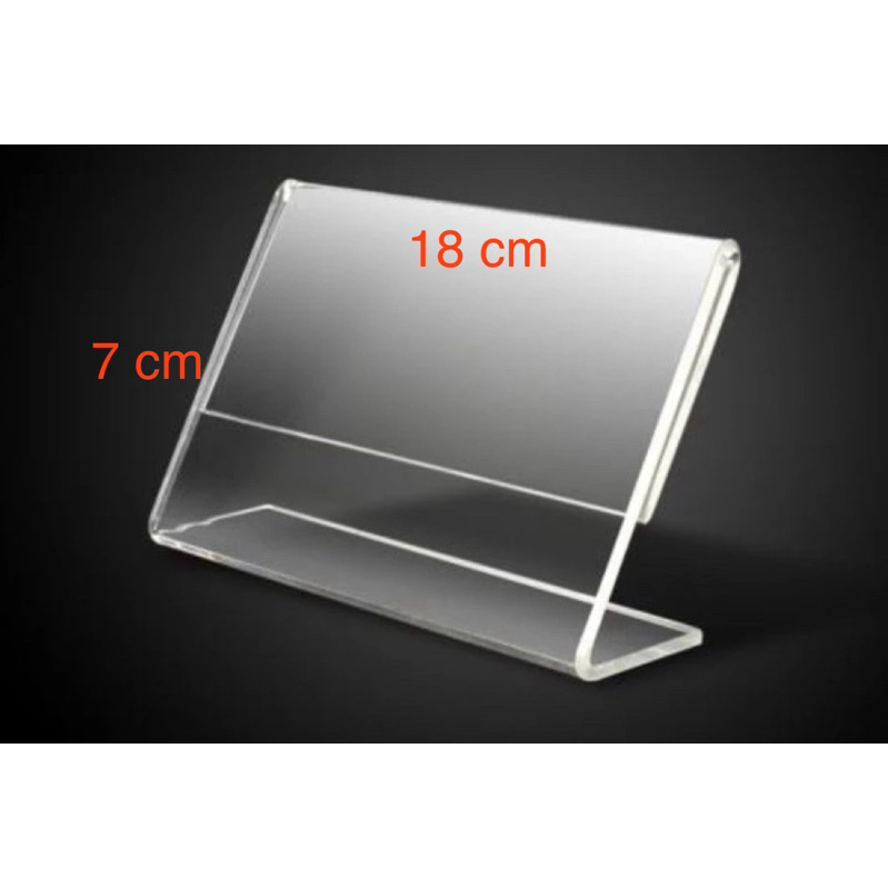 

Acrylic tent card L 2mm/akrilik tempat brosur uk T 7 cm X P 18 cm