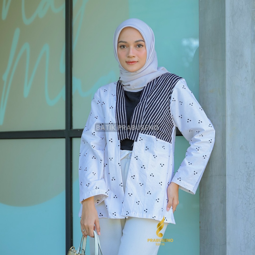 Batik Prabuseno Outer Akasia Batik Print Seri Kalanata