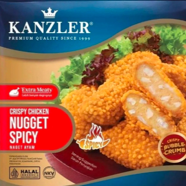 

Kanzler Crispy Spicy Chicken Nugget / Kazler Naget Crispy Pedas 450gr