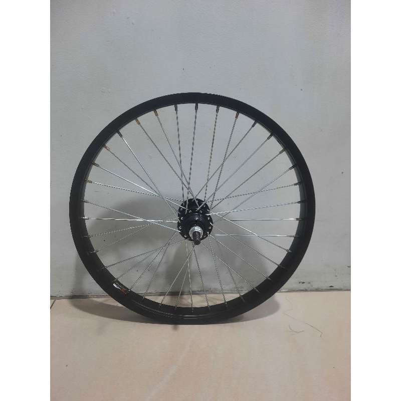 Wheel Set Sepeda Ukuran 18 Velg Jadi Pelk Jadi 18 Velg 18 Hitam Siap Pakai Wheel set sepeda Lipat