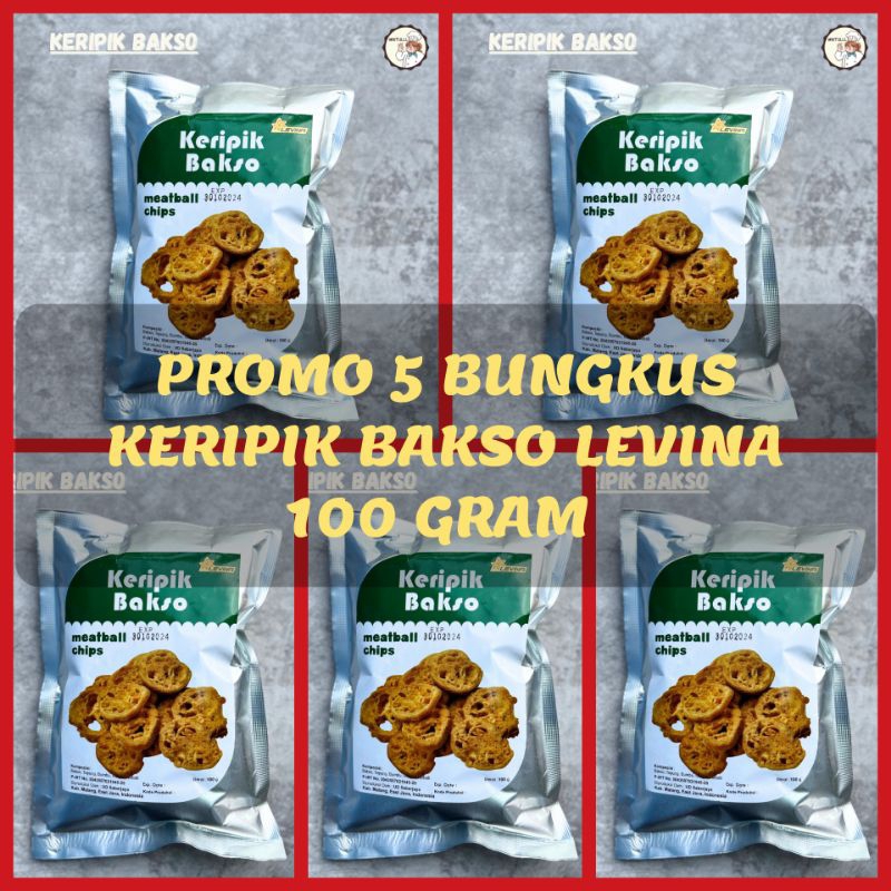 

[PROMO] 5 BUNGKUS CAMILAN KERIPIK BUAH OVEN BAKSO FRUITS CHIPS LEVINA 100 GRAM OLEH-OLEH MALANG