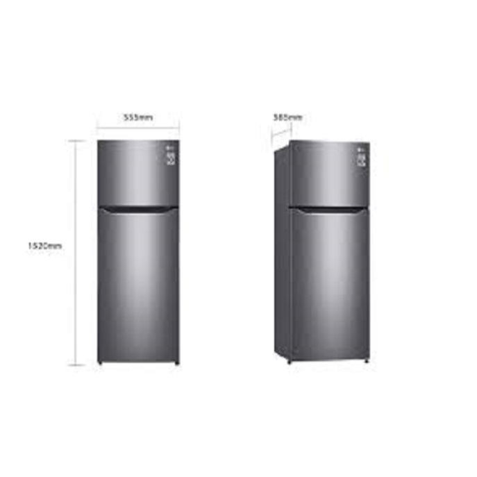 KULKAS/2PINTU/LG/225LITER/INVERTER/ICEMAKER/GN-B215SQMT