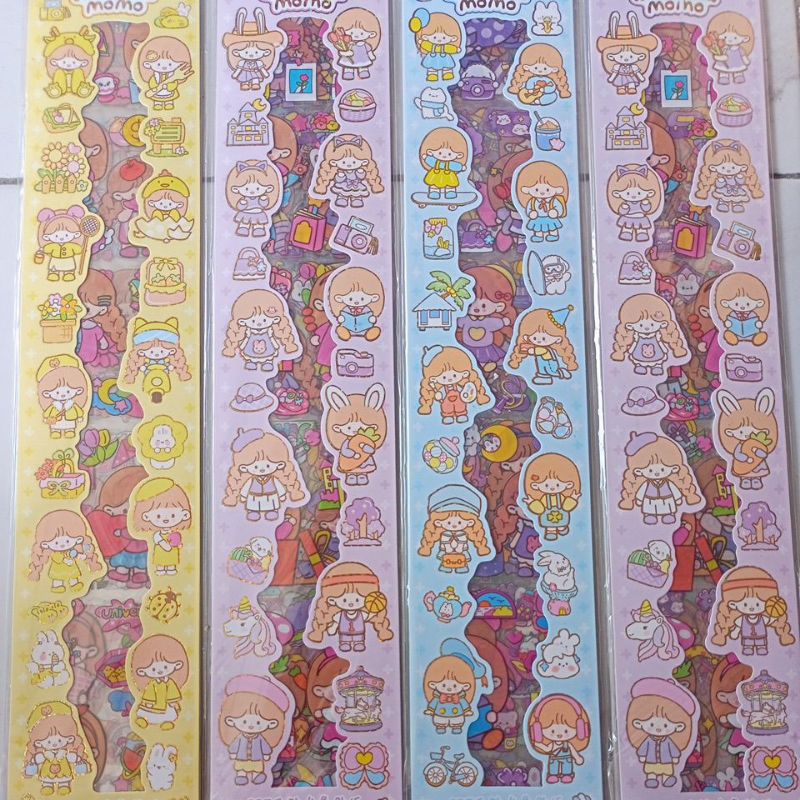 

mainan 1 pak stiker Momo panjang isi 20 lembar