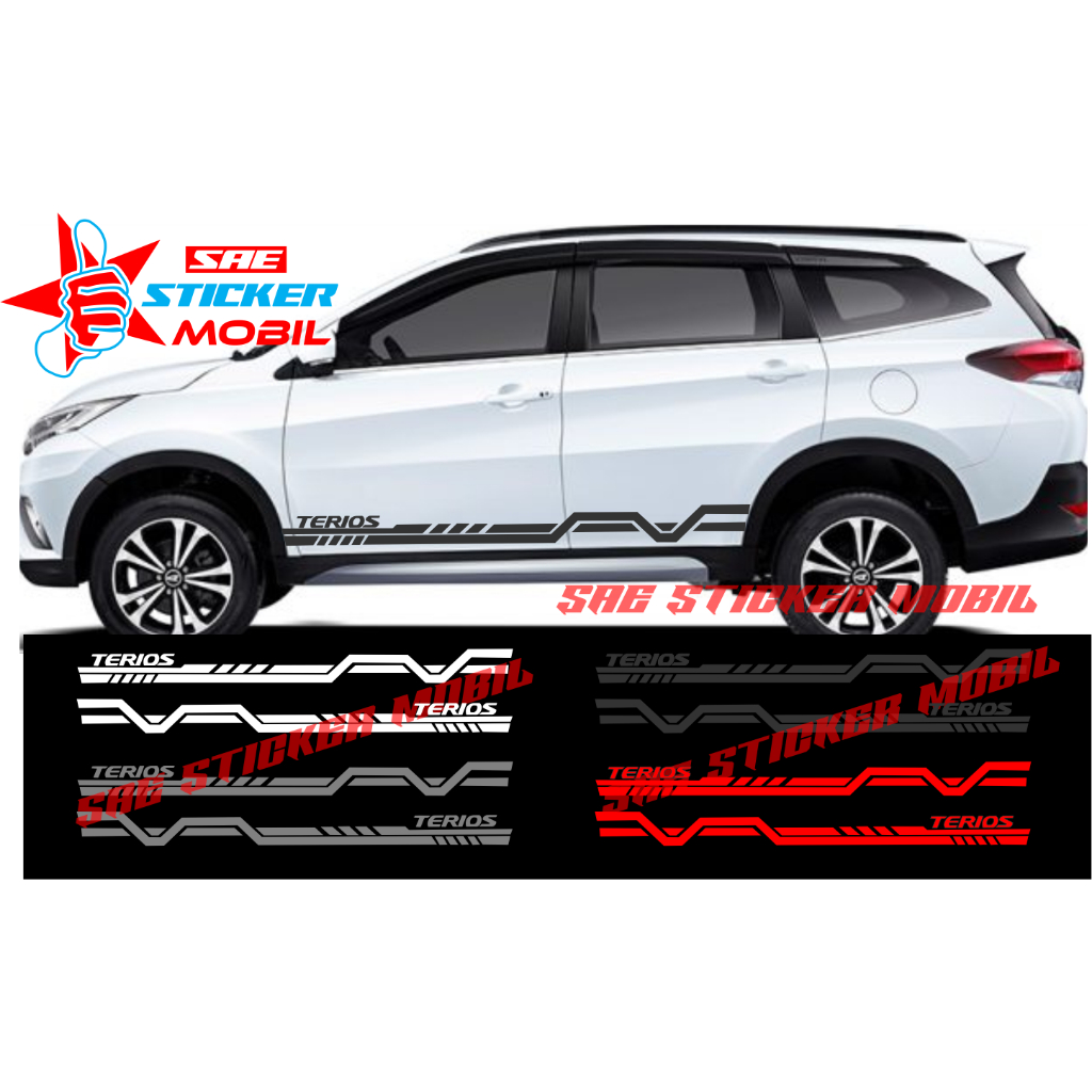 CUTTING STICKER MOBIL TERIOS STICKER LIST BODY SAMPING MOBIL DAIHATSU TERIOS
