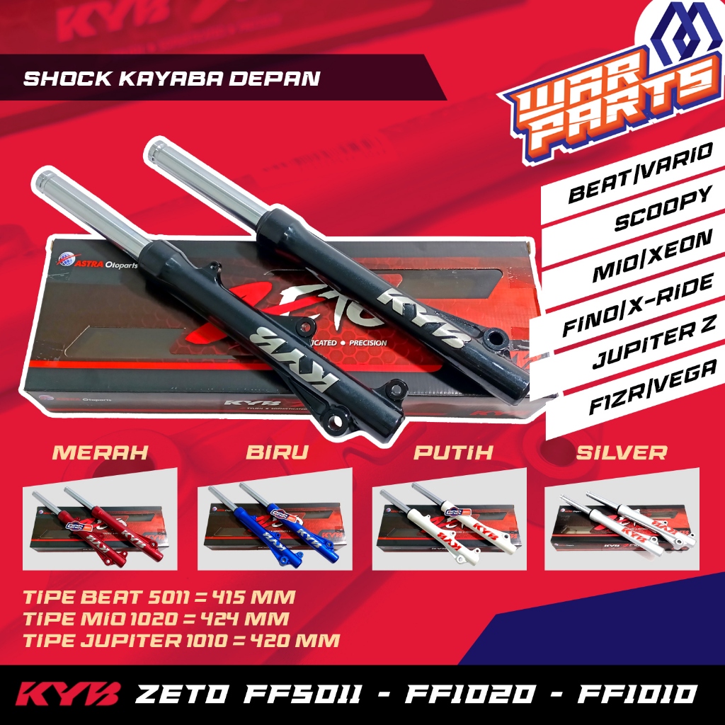 Shockbreaker Shock Depan Kayaba Zeto Jupiter Z Z1 F1ZR Vega R Vega ZR Jupiter MX Beat Vario Scoopy M
