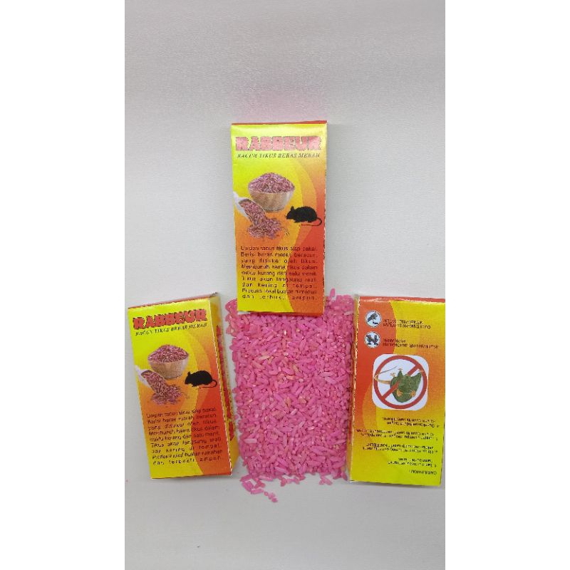 RACUN TIKUS BERAS MERAH RABBEUR 100% ASLI 20g.