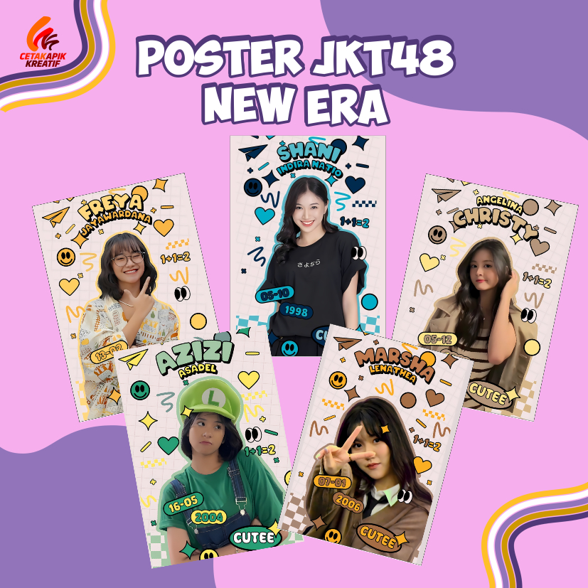 ( isi 20 ) Poster JKT48 EDISI NEW ERA/ PAJANGAN DINDING JKT48 EDISI NEW ERA