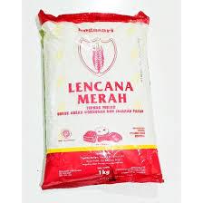 

Tepung Terigu Bogasari Lencana Merah Kemasan 1kg
