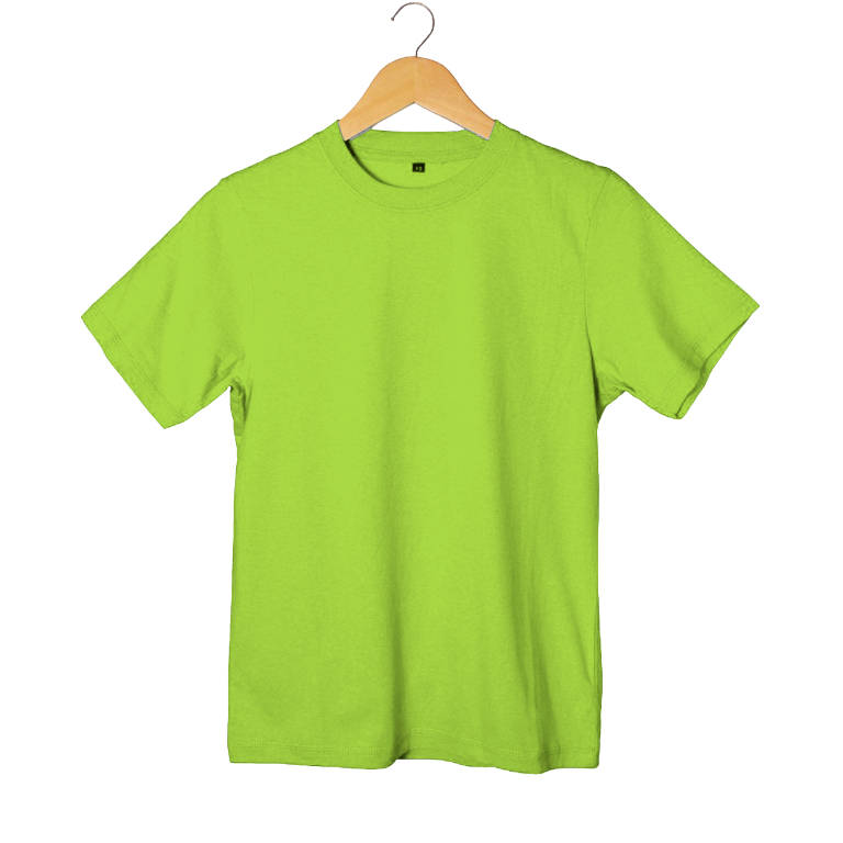 glxyspace Kaos Polos Cotton 30s Unisex Hijau Neon