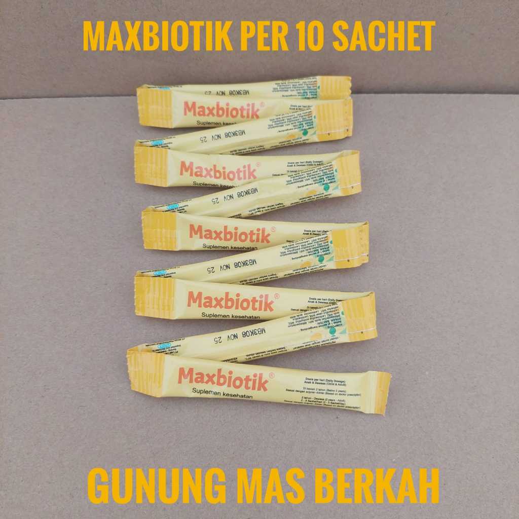 MAXBIOTIK Maxbiotik maxbiotik  - Memelihara Kesehatan Pencernaan - Per 10 Sachet