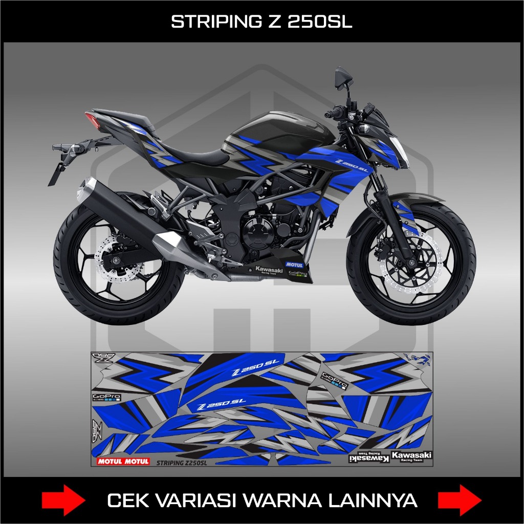 STICKER STRIPING NINJA Z 250SL / STICKER LIST GRAFIS / LIST BODY MOTOR KAWASAKI NINJA Z 250SL