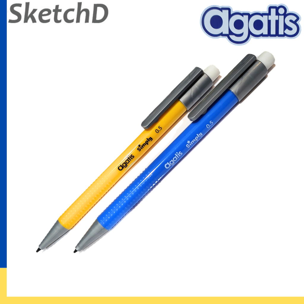 

Pensil Mekanik 05 Agatis Eco Simply Mechanical Pencil 0.5 mm mirip Mech 777