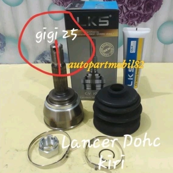 CV Joint Luar As Roda Depan Luar Mitsubishi Lancer DOHC CB2 Sebelah Kiri