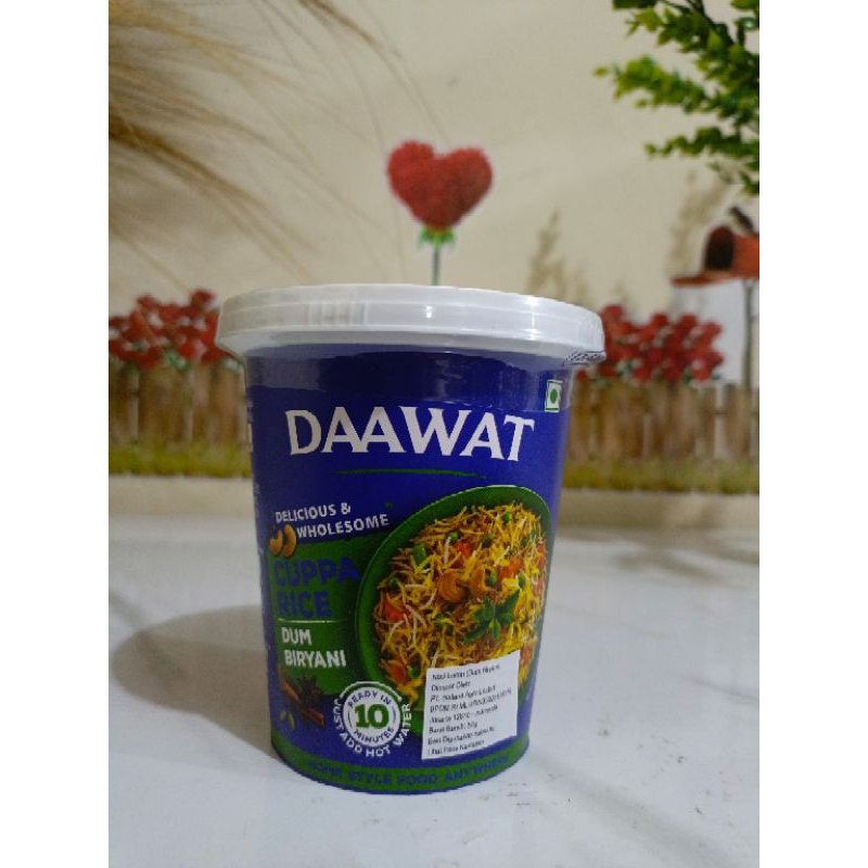 

Daawat Cuppa Rice Dum Biryani Instan Nasi Biryani Instan 87gr