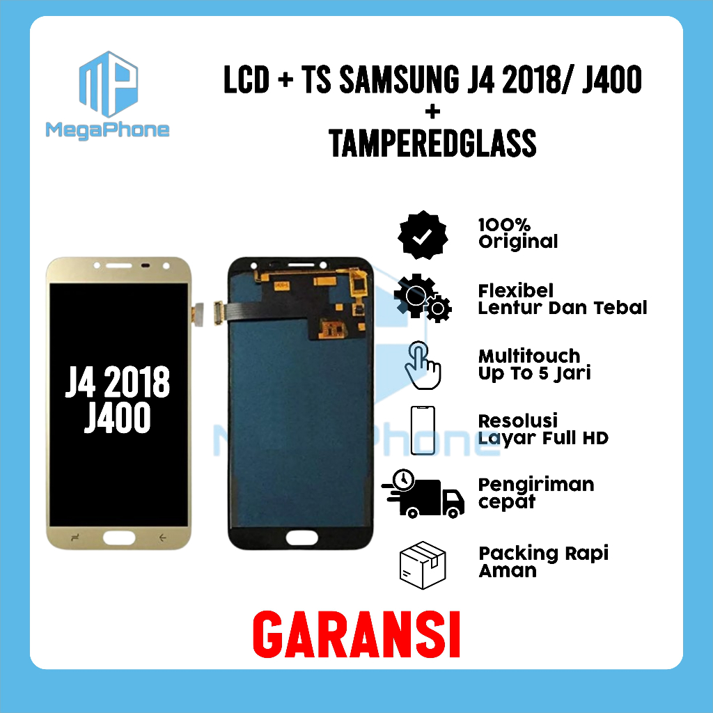 LCD + TS SAMSUNG J4 2018/ J400 ORI FULLSET GARANSI
