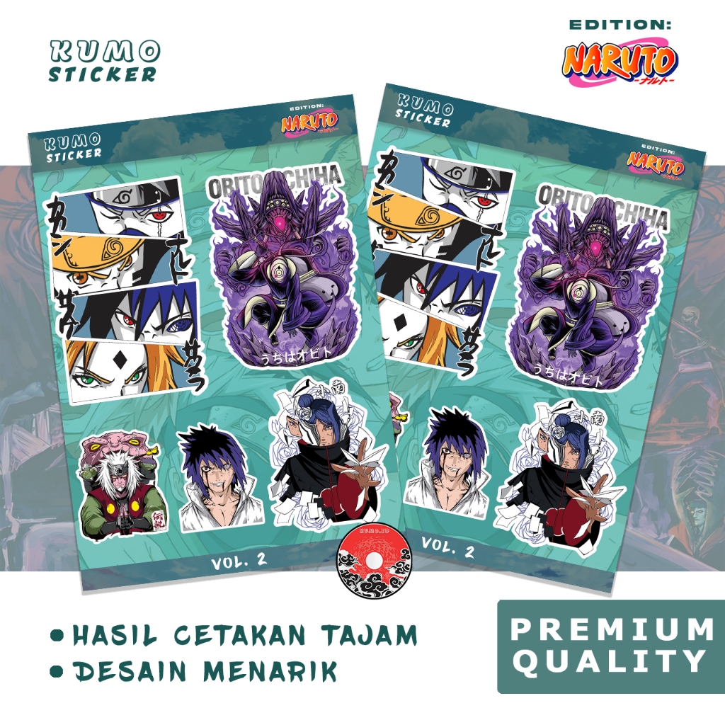 

Sticker Anime | Naruto Vol. 2 | Sticker Sheet Pack