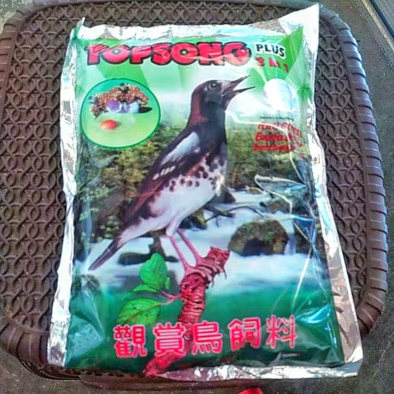 TOPSONG 3 IN 1 TOP SONG HIJAU/COKLAT VOER PAKAN MAKANAN PUR BURUNG ANIS CAK IJO MURAI