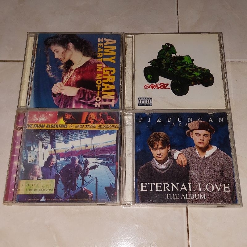 cd barat AMY GRANT-Heart In Motion / GORILLAZ  / HANSON-Live From Albertane / PJ & DUNCAN aka-Eterna