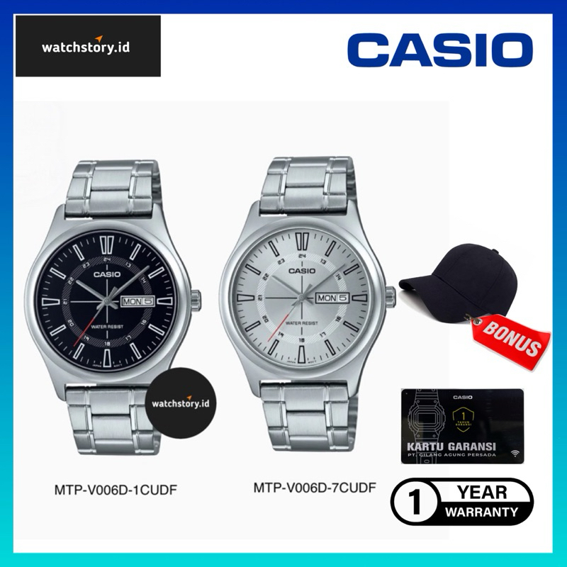 Jam Tangan Pria Casio MTP-V006D-1CUDF / 7CUDF