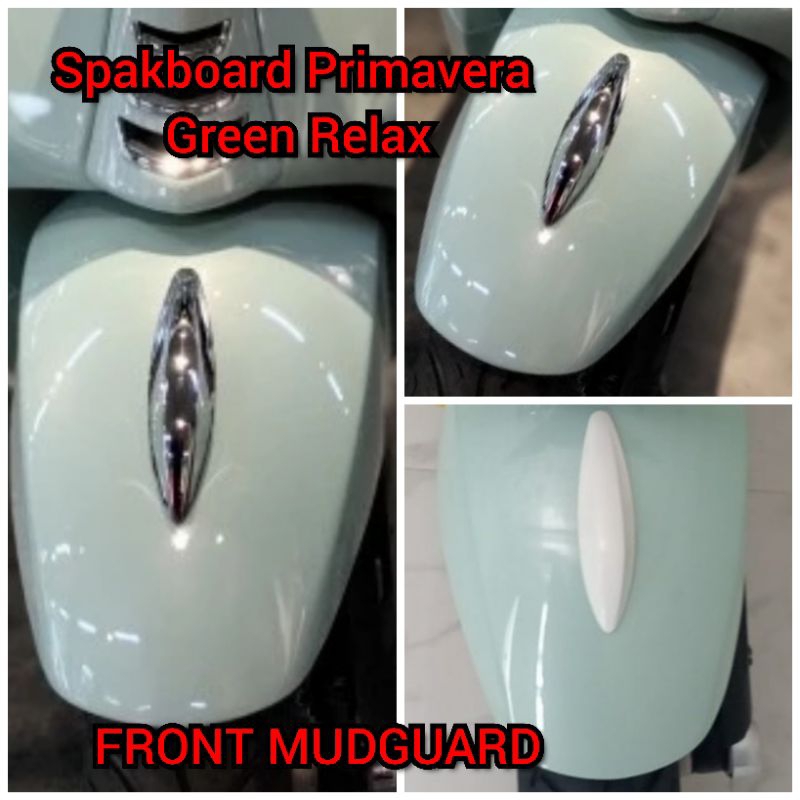 Spakboard depan / Front Mudguard Vespa Primavera Green Relax