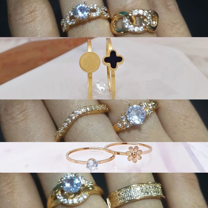 Set Cincin isi 2pcs Titanium/RhodiumPremium - Kendari