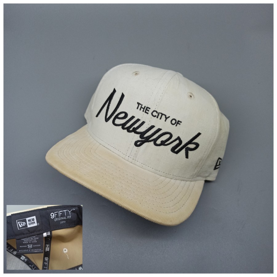 Topi New Era New York Snapback Corduroy Second Original 736