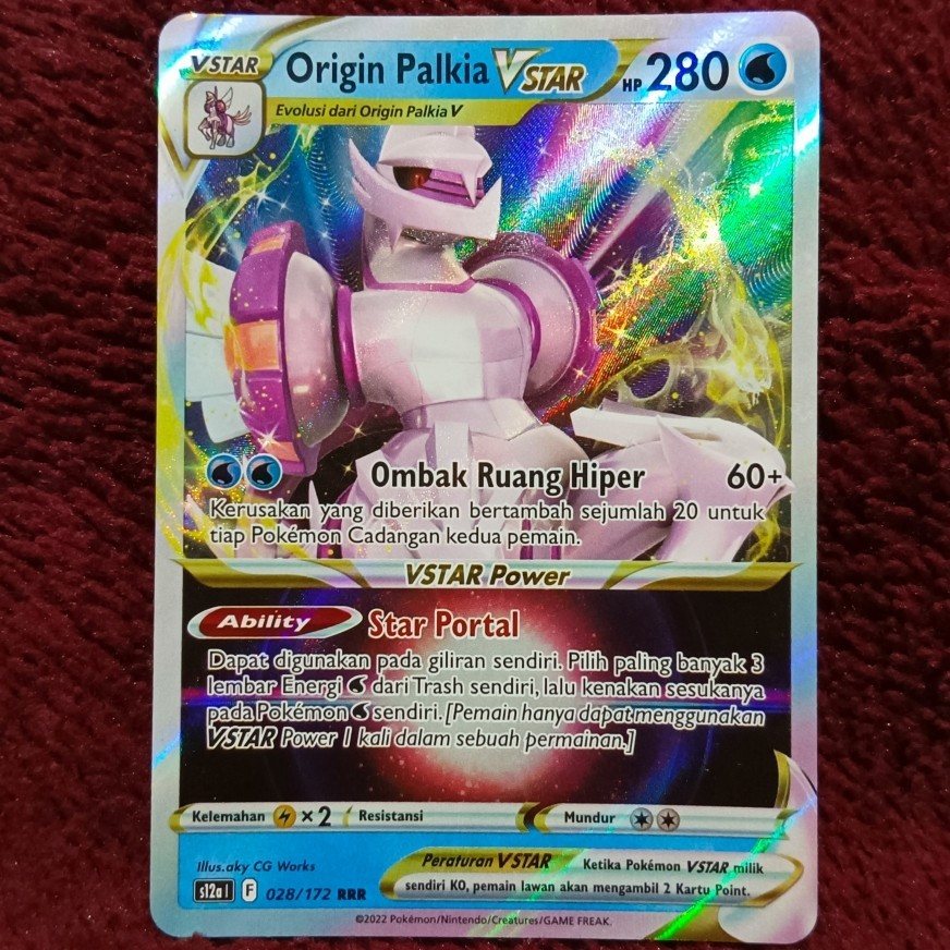 Origin Palkia VSTAR v star RRR s12a - Pokemon TCG Indonesia foil holo