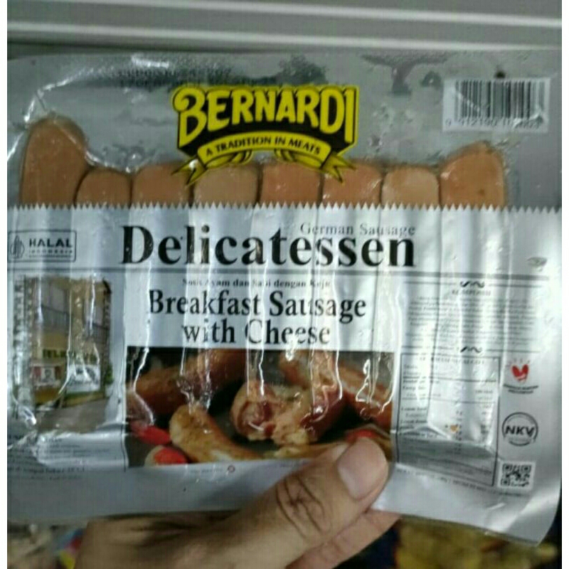 Bernardi Delicatessen Breakfast Sausage With Cheese Termurah