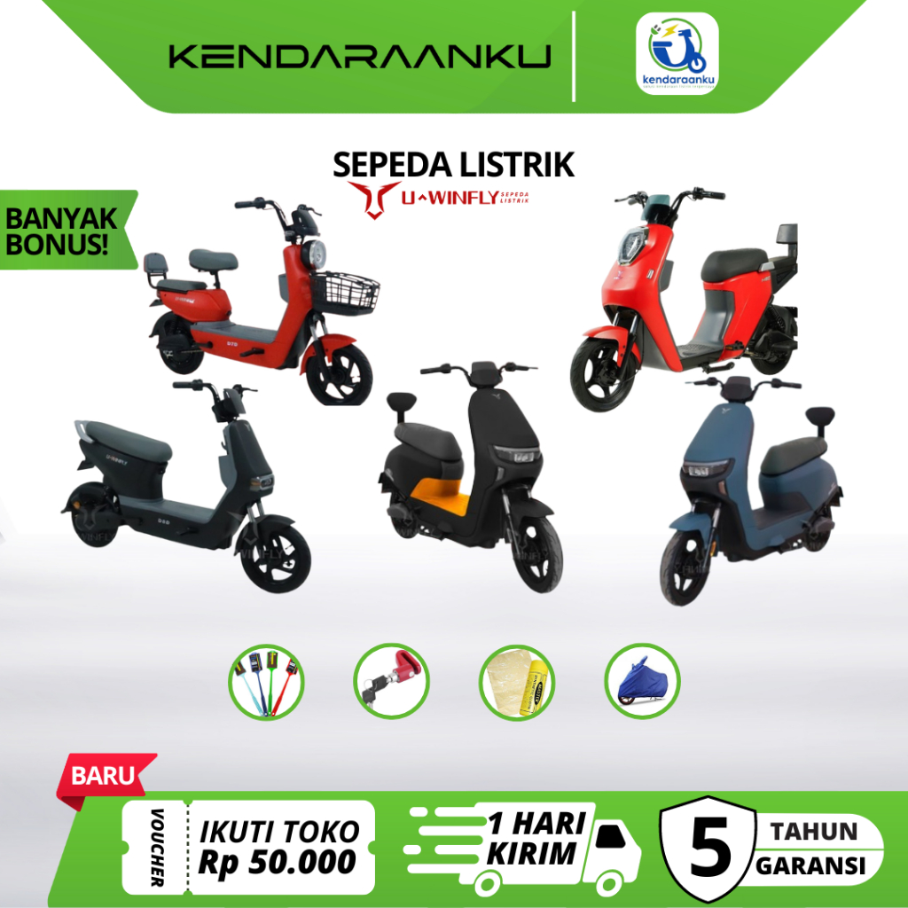SEPEDA LISTRIK UWINFLY TERMURAH D7D D8D T60 M60 M70 M75 T70L